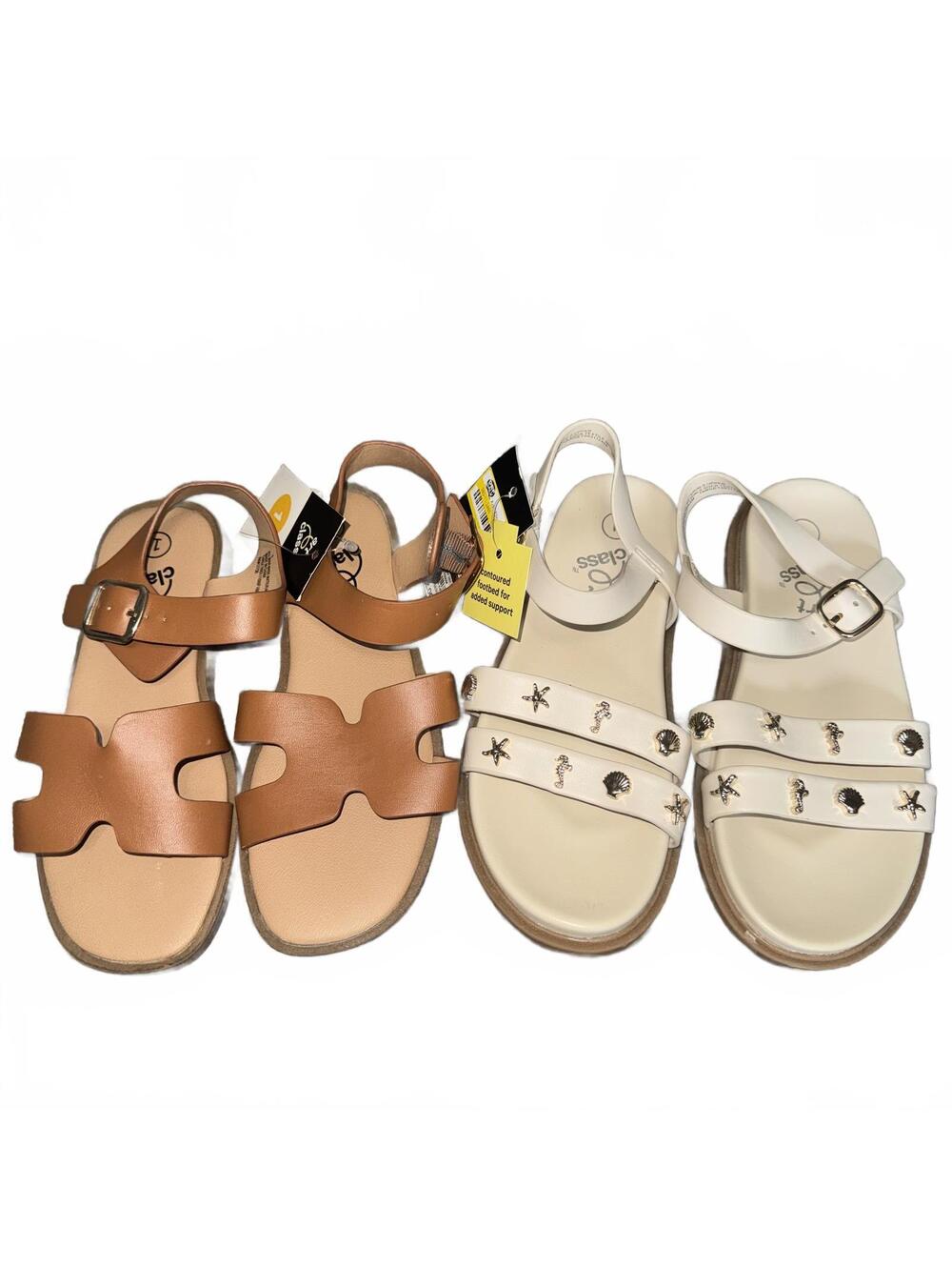 Art Class Girls Sandals Size 1 Bundle 2 Pair Lot NWT